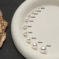 Größenvergleich von 3mm bis 14mm ABS-Perlen für DIY Schmuckherstellung - 3mm / Weiß