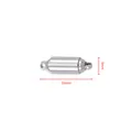Chiusura magnetica argento 5x16mm in acciaio inossidabile per creazione gioielli - 5x16mm / Colore acciaio