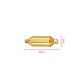 Chiusura magnetica dorata 16mm in acciaio inossidabile per gioielli fai da te - 5x16mm / Oro 18K
