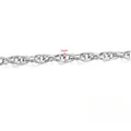 Silver stainless steel 7mm double-weave chain link for DIY bracelets and necklaces - Arrow Pattern Double Woven Flat Chain (B854) / Steel Color