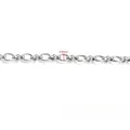 Cadena de eslabones de acero inoxidable pulido de 4.8mm para hacer joyas - Cadena en Forma de 8 Ovalada