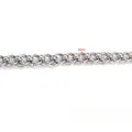 8mm silberne Edelstahlkette für DIY-Schmuck, Halsketten und Armbandherstellung - Handgefertigter Runder Ring Verschachtelter Stil (B897) / Stahlfarben