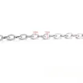 Flache ovale Gliederkette aus silbernem Edelstahl für DIY-Schmuck, Breite 1,8 mm - Flacher Ovaler Rolo-Stil (B902) / Stahlfarben