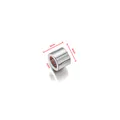 Silver stainless steel 5mm cylinder spacer bead with dimensions for DIY jewelry making - 5x4mm (3mm Hole)