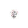 Stainless steel 4.5mm spacer bead with three-ring texture and 3.5mm hole for DIY jewelry - 5.5x4.5x3.5mm