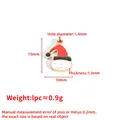 Witte kerstkat hanger van roestvrij staal met emaille afwerking, maat 15x10mm - Kerst Kat (A2384)