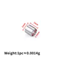 Ανοξείδωτο crimp bead 2mm για κατασκευή κοσμημάτων με εσωτερική οπή 1,5mm - 100 Τεμάχια/Πακέτο (2x2x1.5mm) / Χρώμα Ατσαλιού