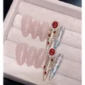 Uñas postizas artesanales en oro champán con pedrería y perlas de estilo vintage - Estilo Mezclado Oro Plata Vintage de Lujo / Extra Pequeño (XS)