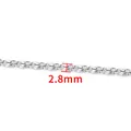 Polished 2.8mm stainless steel DIY craft chain with spiral round link design - Fine Ingot Chain / Fine Style / Steel