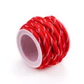 5mm rot-weiße Nylon-Geflochtene Schnur auf Spule für DIY-Zubehör und Bastelprojekte - 5mm / Rotes Seil