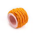Lebendige orangefarbene 5mm geflochtene Nylonschnur mit weißen Punkten für DIY-Handwerk - 5mm / Orange