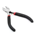 Red and black diagonal wire cutters with spring loaded handles for jewelry making - Diagonal Pliers