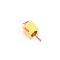 Golden 7mm square polished stainless steel bead with 4mm hole for DIY jewelry making - Polished Glossy (Small) / Gold