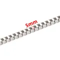 Κομψή αλυσίδα box 5mm από ανοξείδωτο ατσάλι με γυαλισμένο μεταλλικό ασημί φινίρισμα - κουτί αλυσίδα / Χρώμα Ατσαλιού