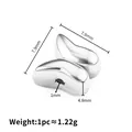 Vlinder tussendoortje van roestvrij staal in zilver, 7,9mm voor het maken van sieraden - Vlinder ontwerp / 7.9x7.9x4.8mm / Staalkleur