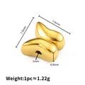 Gepolijste gouden vlinderkraal van roestvrij staal 7,9mm voor DIY sieraden maken - Vlinder ontwerp / 7.9x7.9x4.8mm / Goud