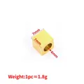 Perla quadrata dorata in acciaio inox 7mm con foro 4mm per gioielli fai-da-te - 7x7mm / Oro 18K