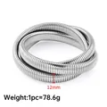 Minimalist wide silver stainless steel flexible snake chain bracelet, 12mm width style - Steel Color Triple Layer Elastic Bracelet 12mm