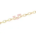 Catena a maglie ovali dorate da 4mm in acciaio inossidabile per gioielli fai da te - Catena a Croce Quadrata 1.2x4.5x8.5 / Placcatura sottovuoto in oro 18k