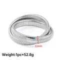 Polished silver stainless steel snake bone stretch bracelet 12mm wide for women - Steel Color Double Layer Elastic Bracelet 12mm