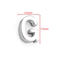 Pendentif lettre G en acier inoxydable poli pour création de bijoux DIY 7.9mm - Lettre G