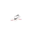 Polished stainless steel square lobster clasp for jewelry making measuring 15mm by 5mm - 15mm / Square Clasp-Steel Color