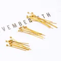 Polished gold stainless steel ball head pins for jewelry making and DIY crafts - 0.6x30mm / Gold