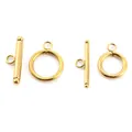 Goldene OT-Knebelverschlüsse aus Edelstahl für DIY-Schmuck in zwei verschiedenen Größen - Kleine Knochenform / Gold