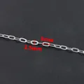 Polished stainless steel oval cable chain 2.5x5mm for DIY jewelry making - Fine Style / Steel