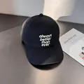 Detailed embroidery text 'always better than ever' on a black cotton baseball cap - Adjustable / Black