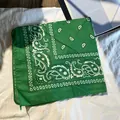 Bandana paisley vert en polyester pour le hip-hop, le streetdance et le sport en plein air - Vert