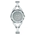 Orologio elegante in argento da donna con quadrante glitter cielo stellato e strass - Argento