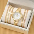 Set orologio da donna dorato SOKI con quattro braccialetti coordinati in scatola - Oro