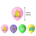 Easter party decoration 12 inch latex balloons featuring cute bunny and colorful eggs - Latex Balloon