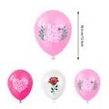 12-inch Moederdag latex ballonnen set in roze en wit met Best Mom Ever bloemenprints - Gekleurde Latexballonnen