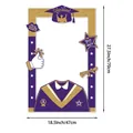 Cornice per foto verticale laurea 2025 viola e oro con specifiche delle dimensioni - Oro Viola