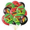Rode groene en zwarte Juneteenth latex ballonnen met Freedom Day prints en gouden lint - Rood Groen En Zwart Ballonnen