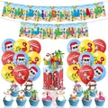 Set decorazioni Natale a Luglio con striscione, palloncini e topper per torta - Set di Decorazioni per Feste