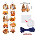 Thanksgiving banner kit with autumn gnomes, turkey, and pumpkins for wall decoration - 10 Pieces Pack