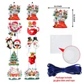 Kerst sneeuwpop en Kerstman banner set voor deur en muur decoraties voor kerstfeesten - Christmas Element Style