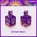 6er-Set lila Diwali Geschenkschachteln mit Mandalamustern und Diwali-Glückwünschen - Diwali-Stil