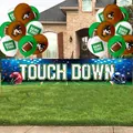 Set per festa a tema football con striscione Touch Down e palloncini colorati - Set Banner E Palloncini