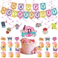 Set decorativo del Día de la Madre con banner floral y adornos para pasteles - Set Decoración Fiesta Día Madre
