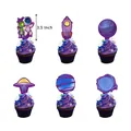 Detailed 3.5 inch space themed cupcake toppers set featuring astronauts and planets - Space Series Cupcake Toppers