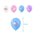 Unicorn theme party latex balloons in 12 inch size for festive birthday decorations - Colorful Latex Balloons Set