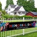 Striscione per il Memorial Day all'aperto con Statua della Libertà e scritte patriottiche - Bandiera da Giardino Stile B / Striscione da Giardino