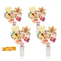 Set da 24 pezzi per decorazione tavola Rosh Hashanah con melograni barattoli di miele e Shana Tova - Bandierine per Vasi