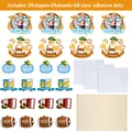 24-piece Oktoberfest party photo prop set with beer barrels and traditional German motifs - Munich Beer Festival Style