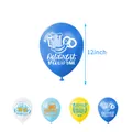 Oktoberfest party balloon set with 12-inch blue, yellow and white latex balloons - Oktoberfest Balloons