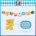 Kit déco fête de la bière avec bannières à carreaux bleus et blancs et pendentifs de 4,7 pouces - 1 Pièce Guirlande